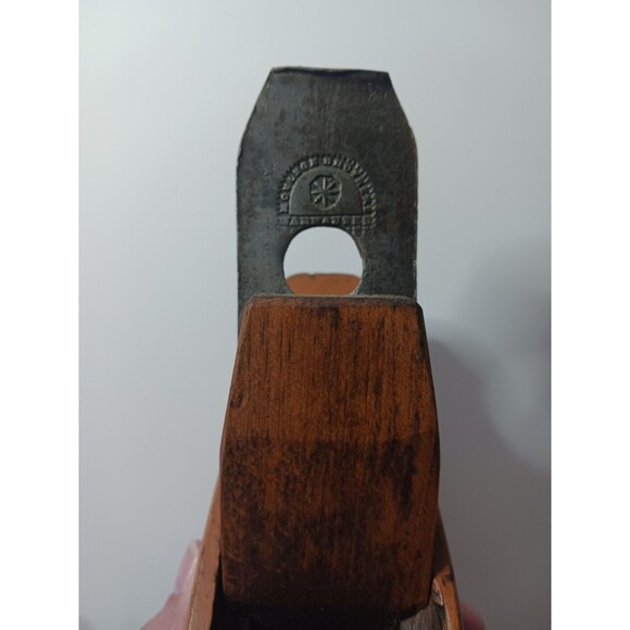 Moulson Brothers Antique Wood Plane Blade 1800s Greenfield Tool Co Coffin - Picture 5 of 13
